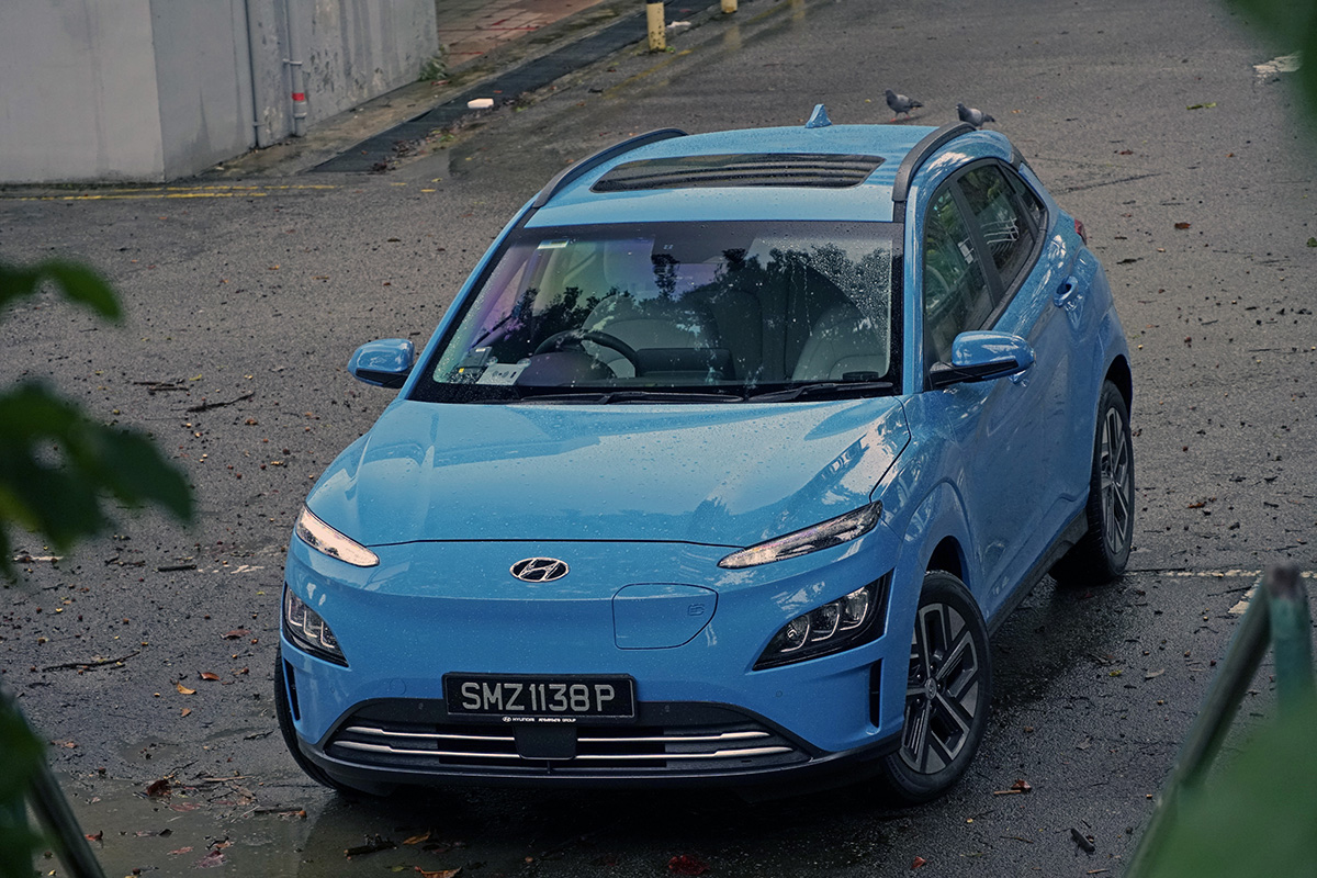 Hyundai KONA EV top view