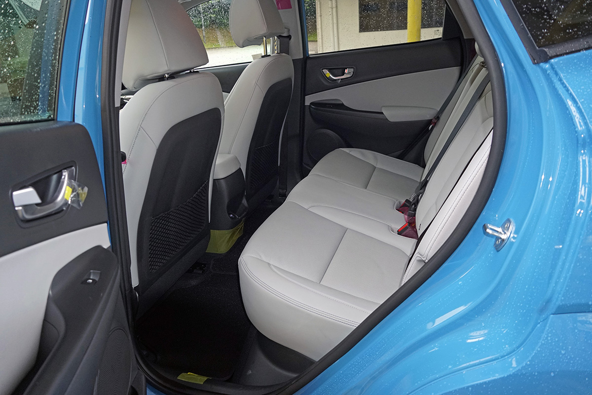 Hyundai KONA EV rear seats