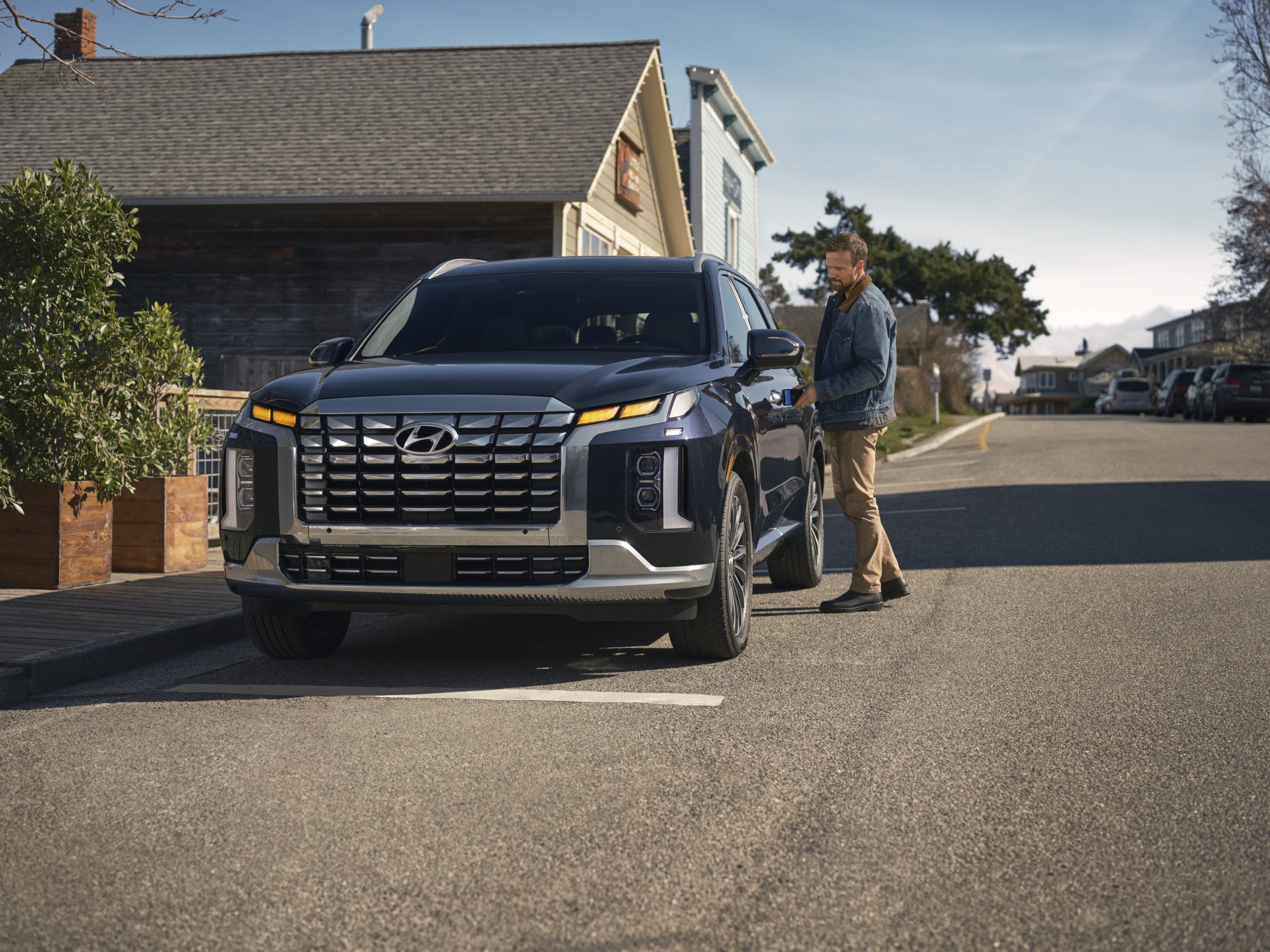 Hyundai Singapore Palisade powerful wide side profile